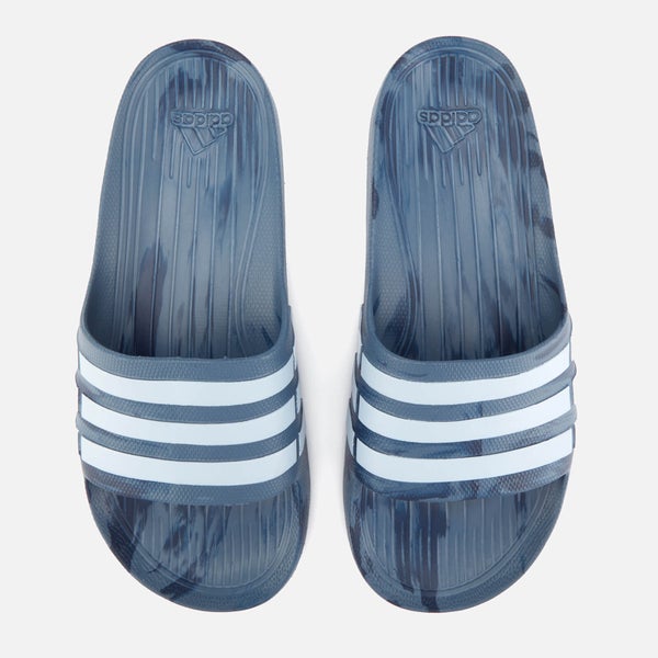 adidas Men's Duramo Slide Sandals - Raw Steel