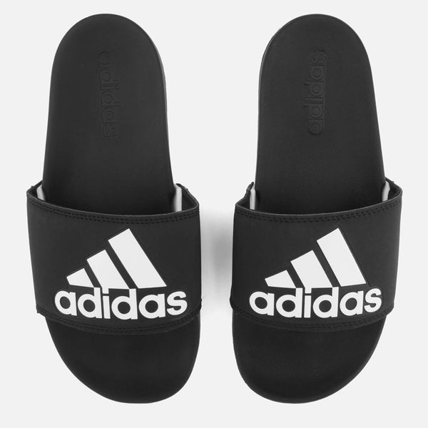 adidas Women's Adilette Logo Slide Sandals - Core Black
