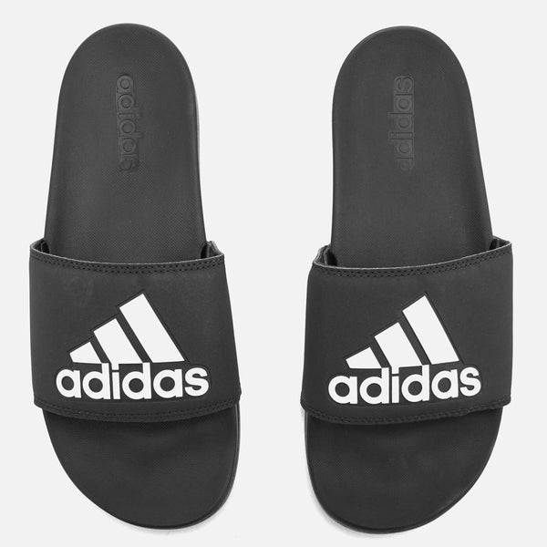 adidas Men's Adilette Logo Slide Sandals - Core Black