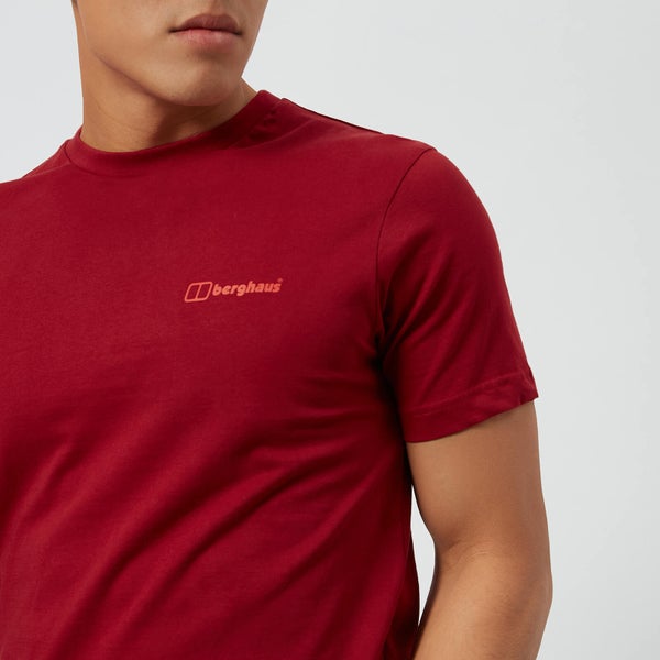 Berghaus Men's Peak Short Sleeve T-Shirt - Red Dehila