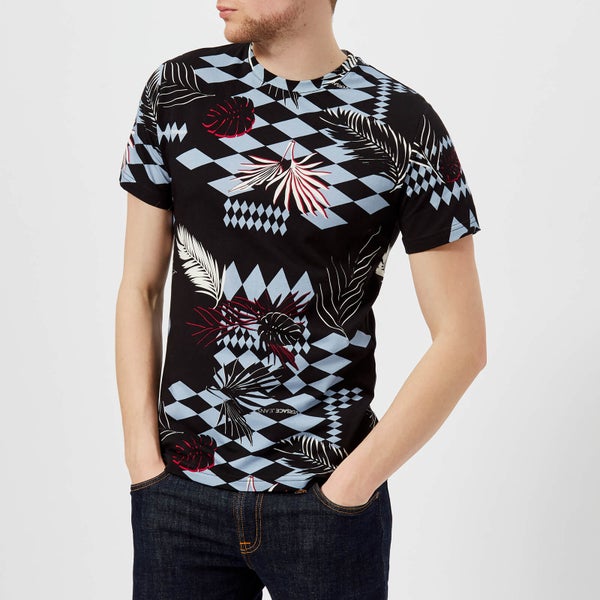 Versace Jeans Men's All Over Pattern T-Shirt - Nero