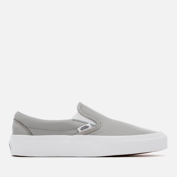 Vans Women's Classic Leather Slip-On Trainers - Oxford/Drizzle