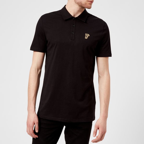 Versace Collection Men's Basic Polo Shirt - Black