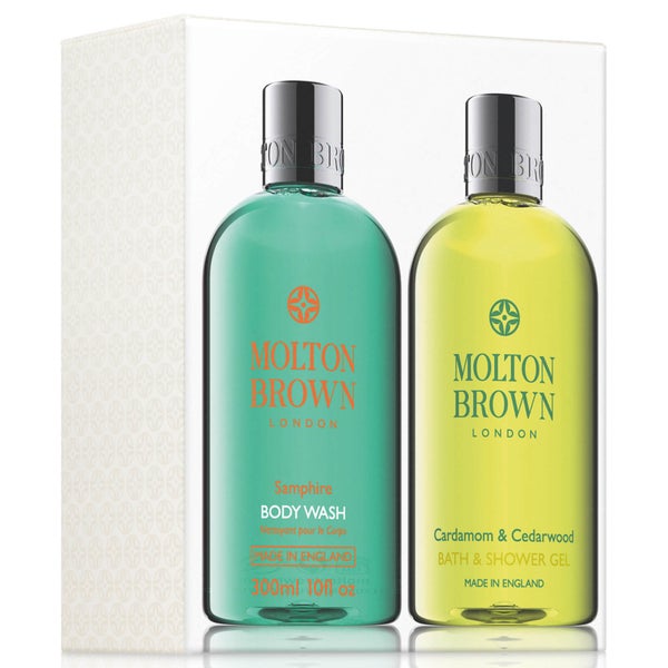 Molton Brown Samphire, Cardamom and Cedarwood Bath and Shower Gel Set
