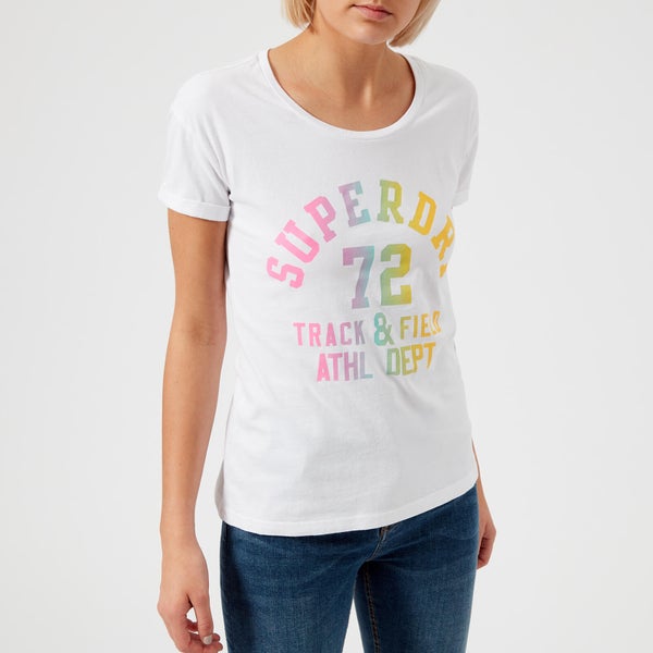 Superdry Women's Trackster Slim BF T-Shirt - Optic