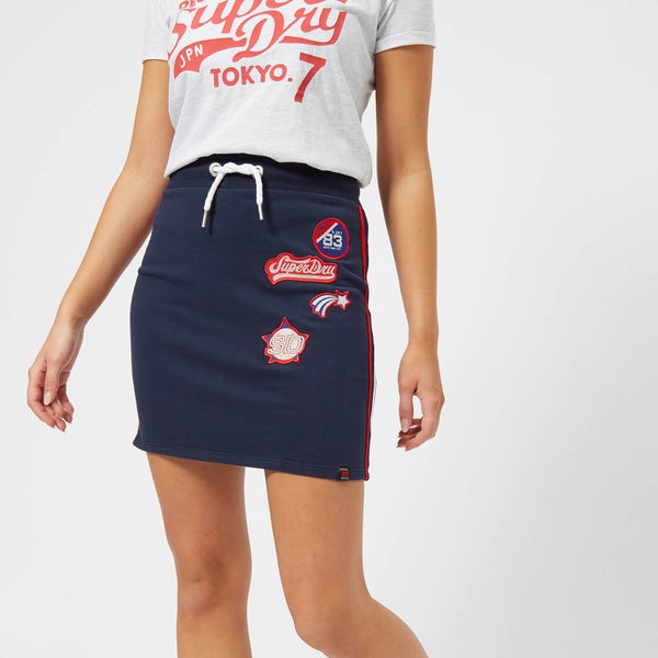 Superdry Women's Pacific Mini Skirt - Marina Navy
