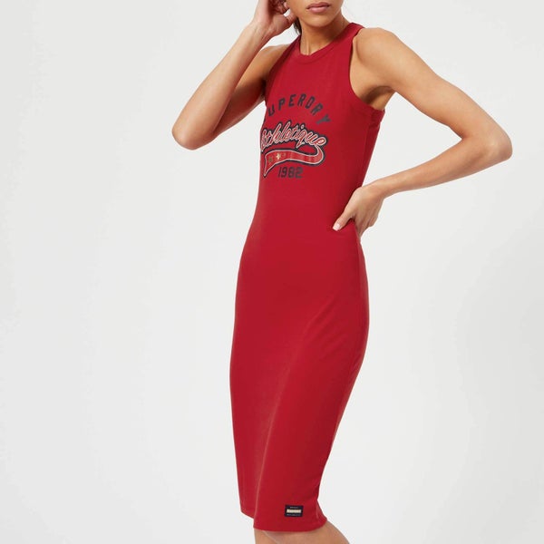 Superdry Women's Pacific Bodycon Dress - Flare Red