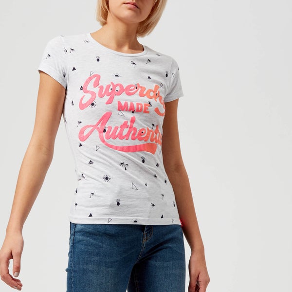 Superdry Women's Made Authentic Entry T-Shirt - Ice Marl