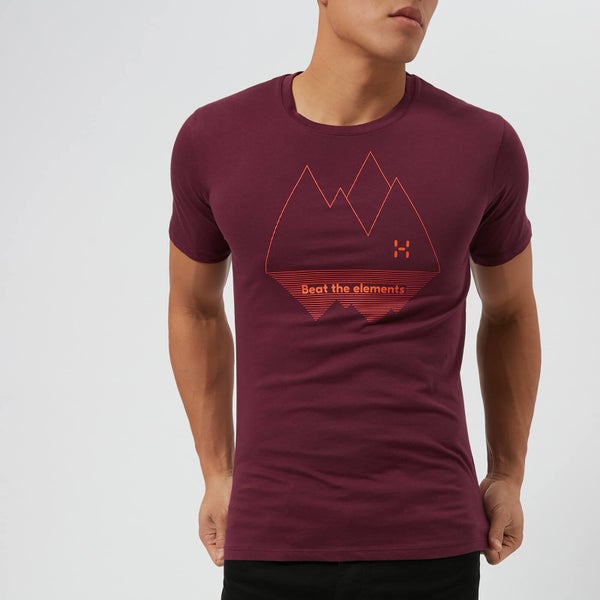 Haglofs Men's Camp Short Sleeve T-Shirt - Aubergine