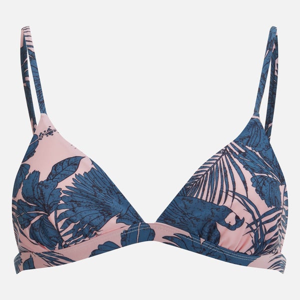 MINKPINK Women's Hibiscus Island Triangle Bikini Top - Multi