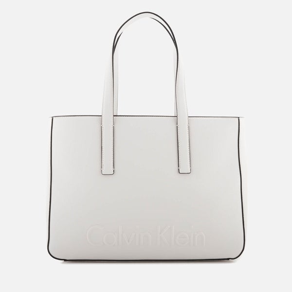 Calvin Klein Women's Edge Medium Shopper Bag - White