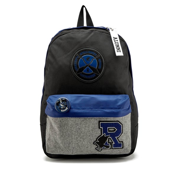 Harry Potter Ravenclaw House Backpack with Patches - Black