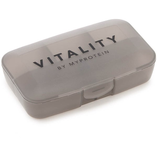 Vitality Pill Box – Black Steel