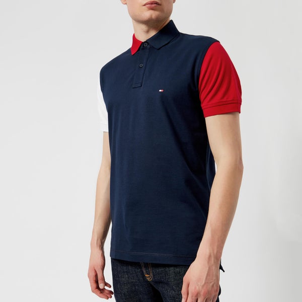 Tommy Hilfiger Men's Colour Block Polo Shirt - Navy Blazer