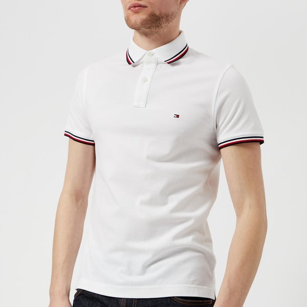 Tommy Hilfiger Men's Tommy Tipped Slim Polo Shirt - Bright White
