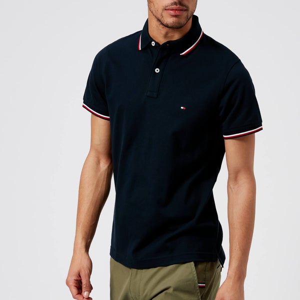 Tommy Hilfiger Men's Tommy Tipped Slim Polo Shirt - Sky Captain