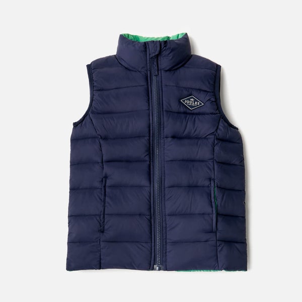 Joules Boys' Crofton Padded Gilet - French Navy