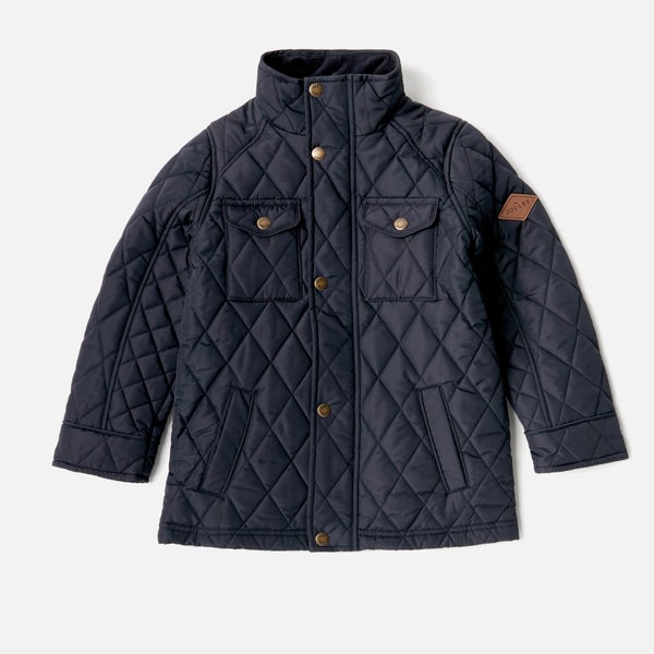 Joules Boys' Stafford Quilted Jacket - Marine Navy