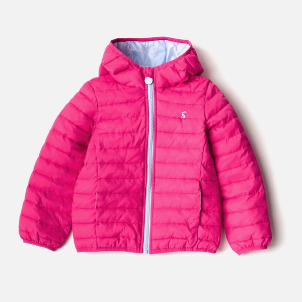 Joules Girls' Kinnaird Packaway Coat - Bright Pink
