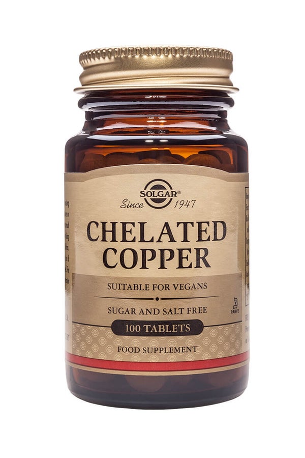 Solgar® Chelated Copper - 100 Tablets