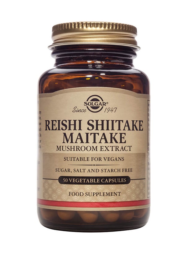 Solgar® Reishi Shiitake Maitake Mushroom Extract - 50 Vegicaps