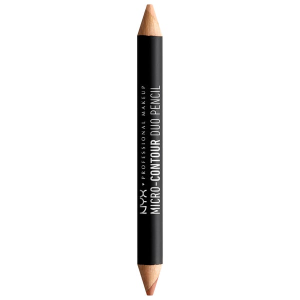 Lápiz de punta doble Micro Contour Duo Pencil NYX Professional Makeup - Medium