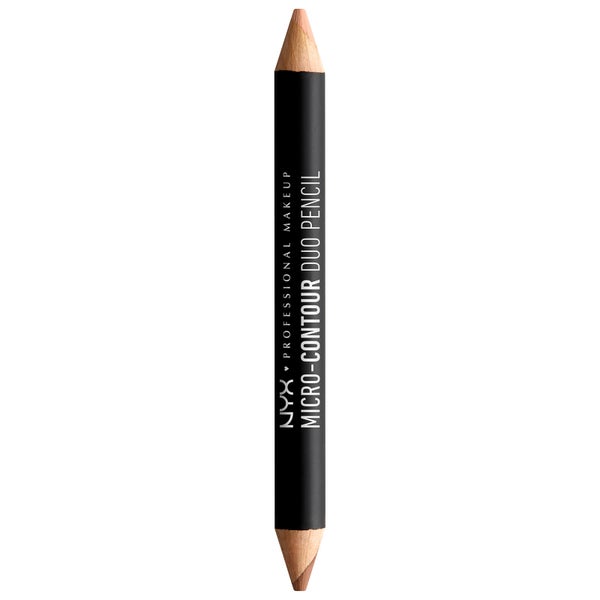 NYX Professional Makeup Micro Contour Duo Pencil -korostus- ja varjostuskynä, Medium/Deep