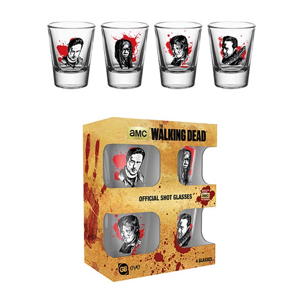 The Walking Dead Characters Shot Glasses