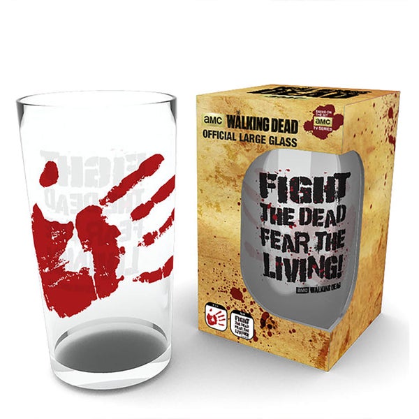 The Walking Dead Fight The Dead Large Glasses 16oz