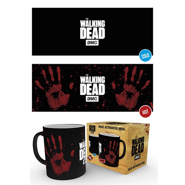 The Walking Dead Hand Print Heat Change Mug