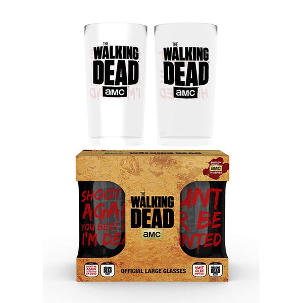 The Walking Dead Type Large Glasses Twin Pack