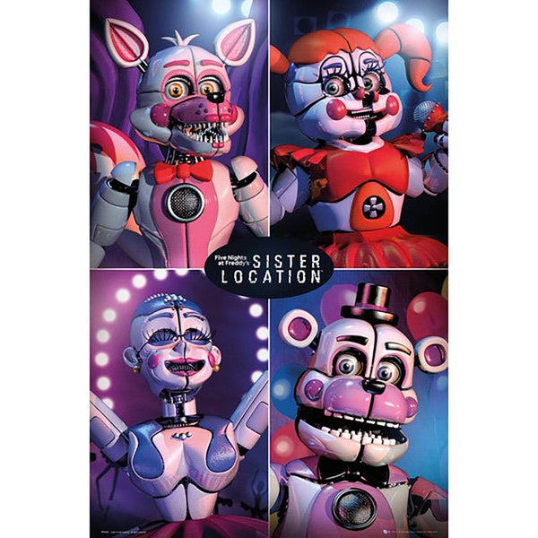 Five Nights at Freddy's Sister Location Quad Maxi Poster 61 x 91.5cm