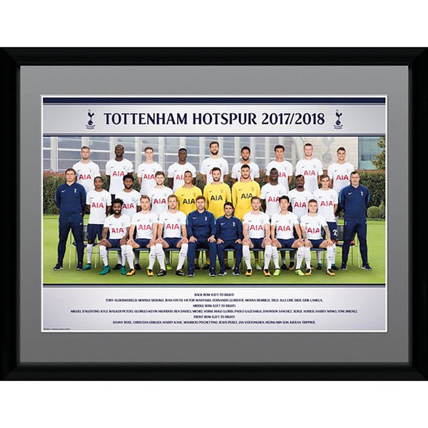 Tottenham Team Photo 17/18 Framed Photograph 12 x 16 Inch