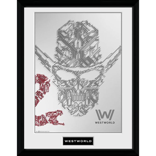 Westworld Face Framed Photograph 12 x 16 Inch