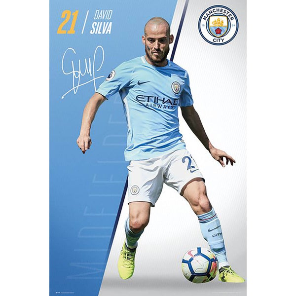 Manchester City Silva 17/18 Maxi Poster 61 x 91.5cm