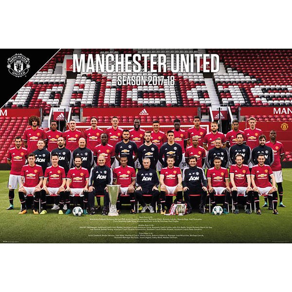 Manchester United Team Photo 17/18 Maxi Poster 61 x 91.5cm