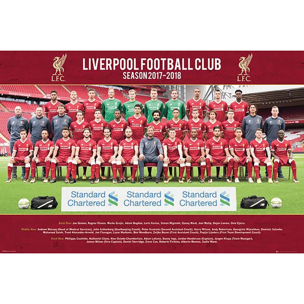 Liverpool Team Photo 17/18 Maxi Poster 61 x 91.5cm
