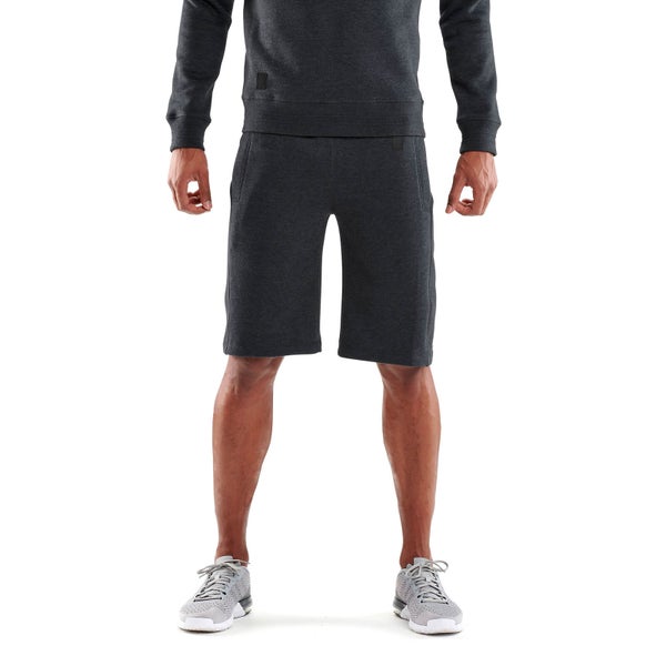Skins Activewear Men's Linear Tech Fleece Shorts - Charcoal Marle