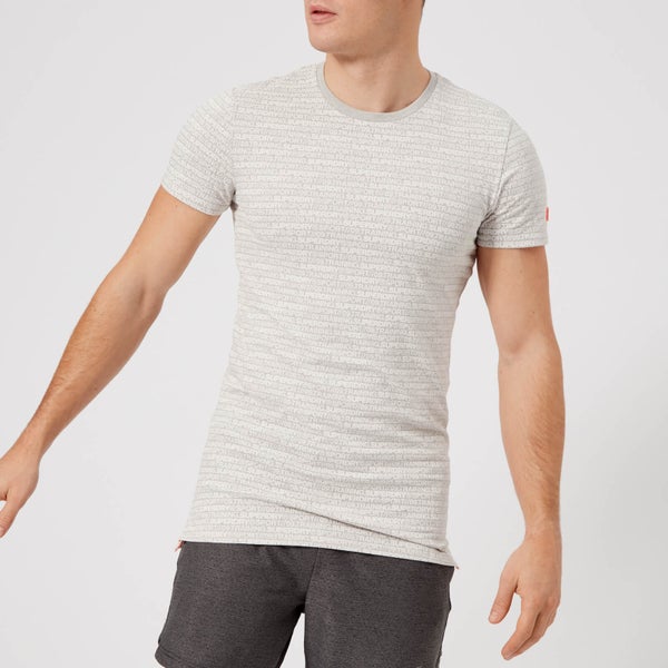 Superdry Sport Men's Gym Tech All Over Print Short Sleeve T-Shirt - Vapour Grey Fleck