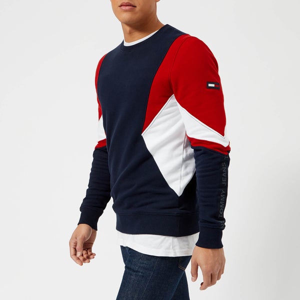 Tommy Jeans Men's Symmetric Sweatshirt - Racing Red/Multi