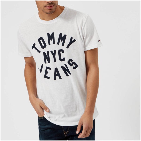 Tommy Jeans Men's Large Logo T-Shirt - Classic White