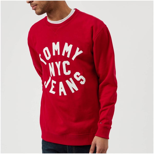 Tommy Jeans Men's Essential Graphic Sweatshirt - Racing Red