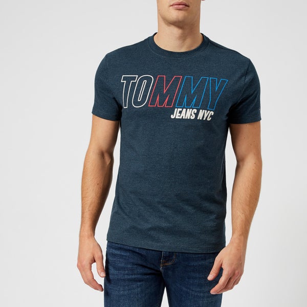 Tommy Jeans Men's Block Logo T-Shirt - Black Iris