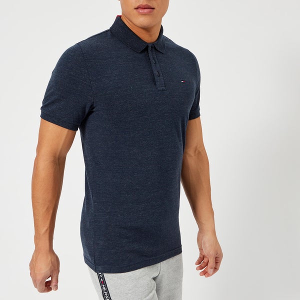 Tommy Jeans Men's Flag Detail Polo Shirt - Black Iris