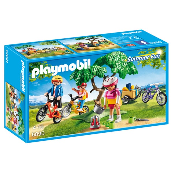 Playmobil : Cyclistes avec vélos et remorque (6890)