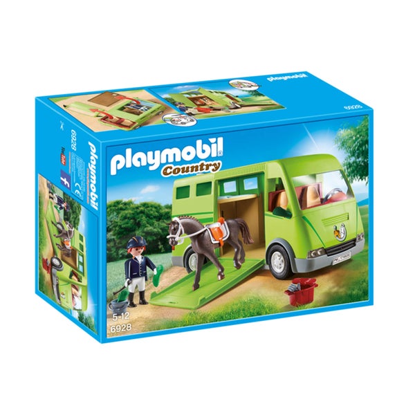 Playmobil : Cavalier avec van et cheval (6928)