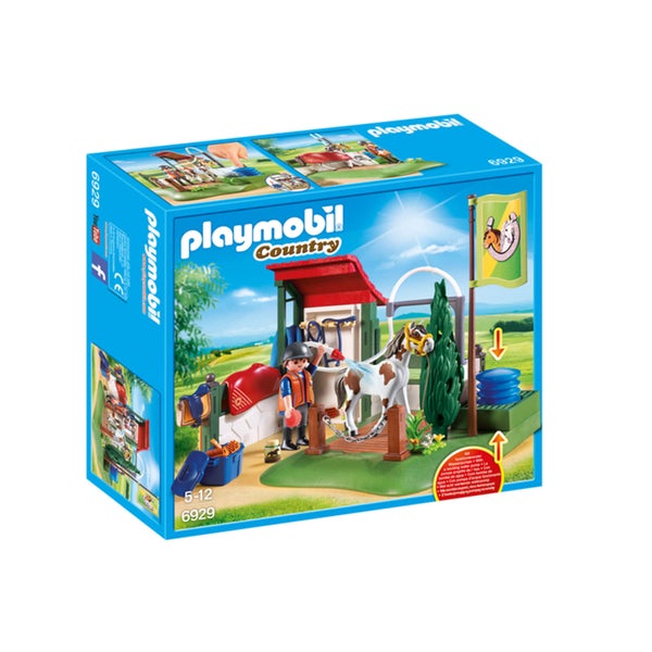 Playmobil Country Horse Grooming Station with Functional Water Pump (6929)