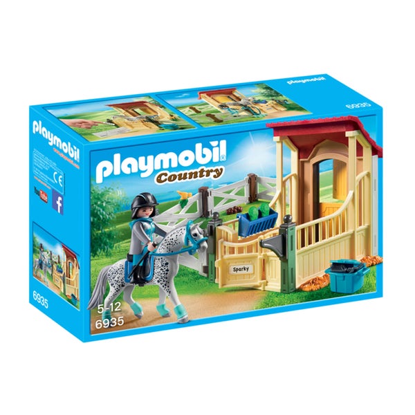 Playmobil : Box avec cavalière et cheval Appaloosa (6935)