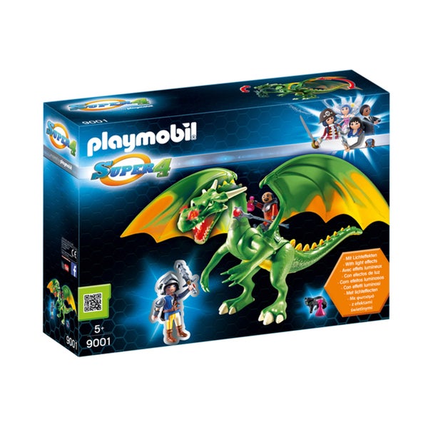 Playmobil Super 4 Kingsland Dragon with Alex and LED Fire Effects (9001)