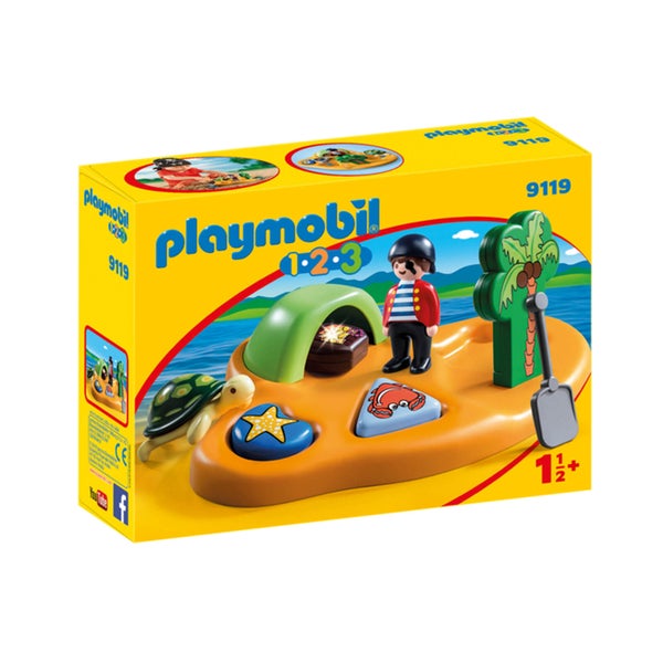 Playmobil 1.2.3 : île de pirate (9119)